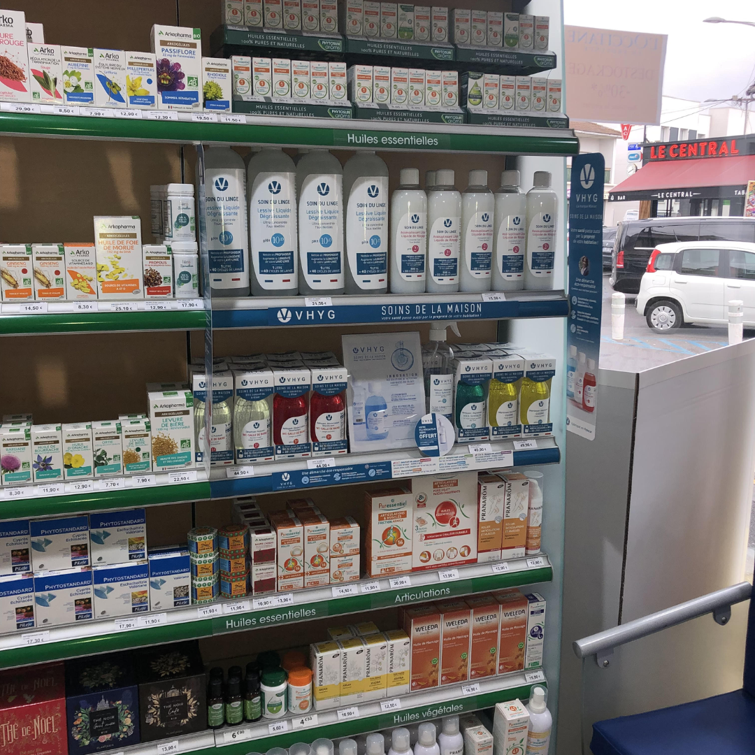 VHYG en pharmacie et parapharmacie