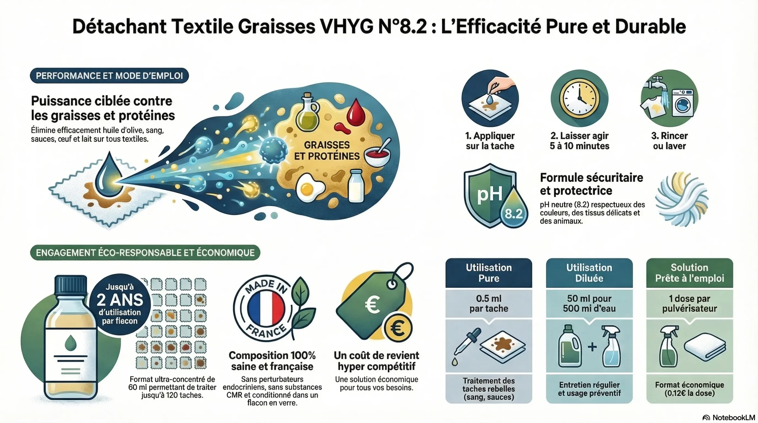 Détachant Rubigine 100 Ml - Taches De Gras, Graisse, Cirage - Neuf