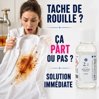 Détachant rouille vêtement & textile | Linge, tapis, moquette