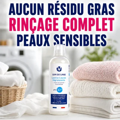 Lessive Pro N°10.0 | Votre Réserve de 50 Lavages (0,37€/cycle) | Hypoallergénique & Sans Parfum | Protège votre Machine à Laver