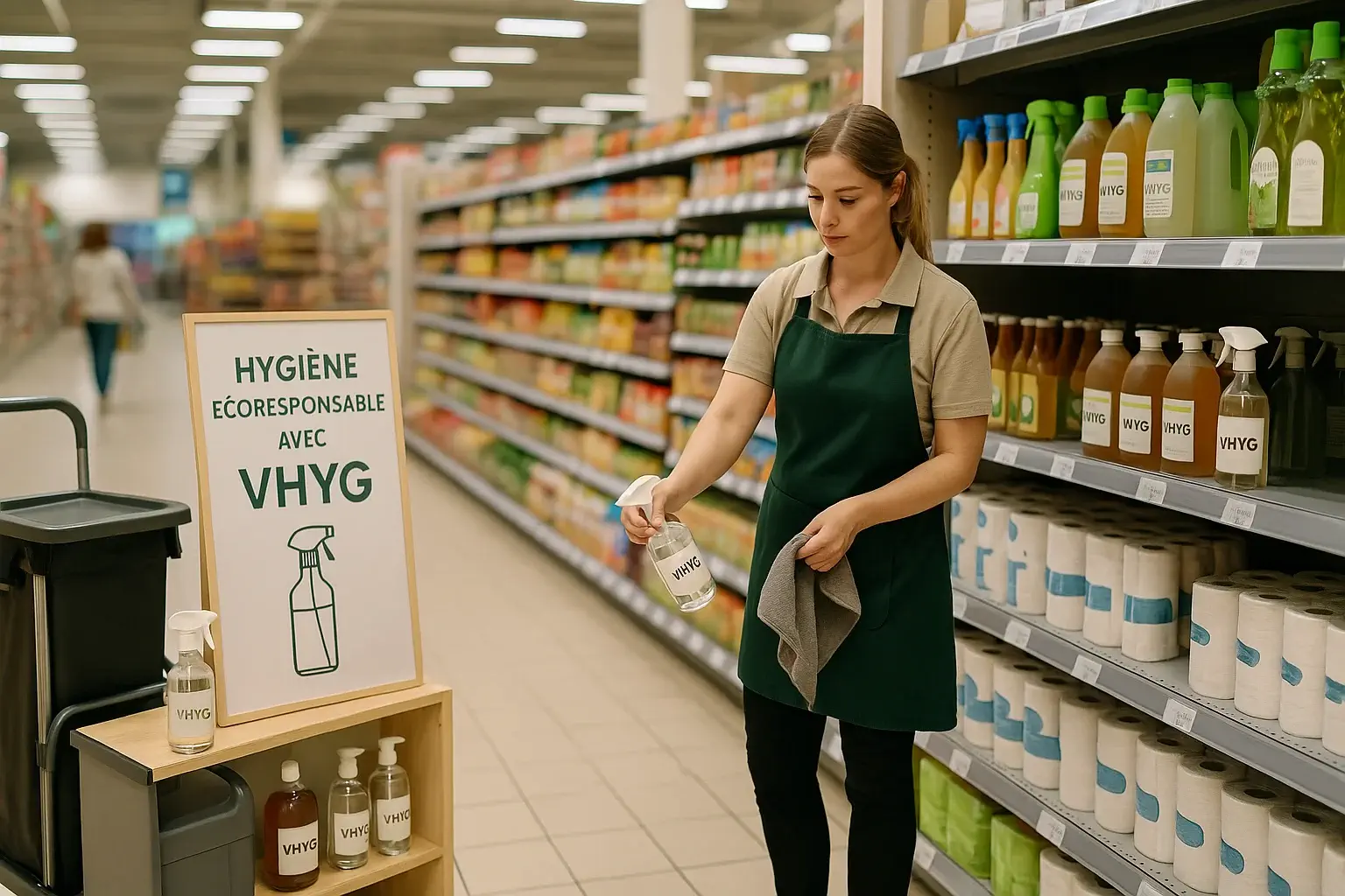 VHYG et les grandes surfaces : Vers une hygiène responsable en grande distribution