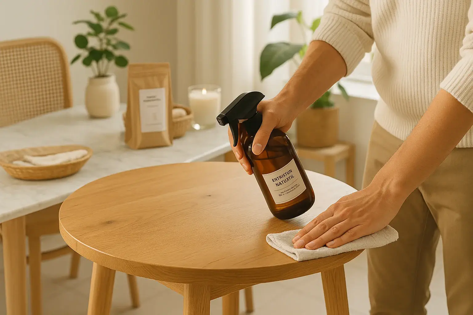 Meubles et surfaces en matériaux naturels : L’entretien idéal avec VHYG