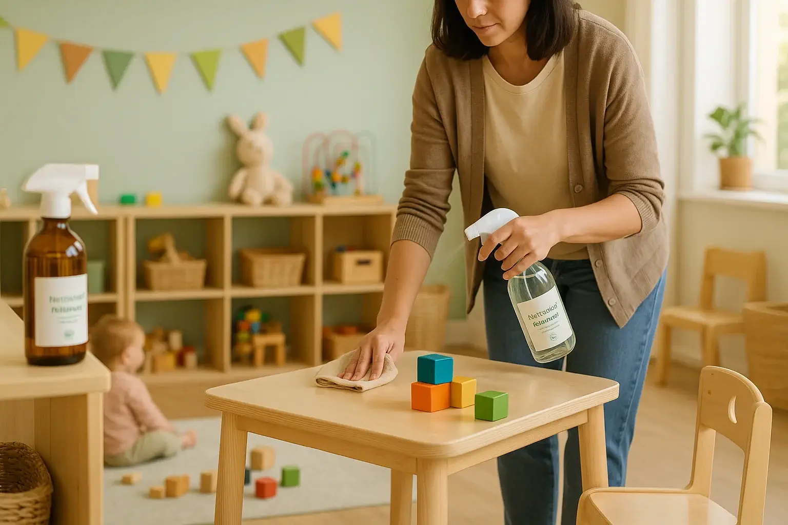 VHYG et les crèches : Hygiène, sécurité et écologie pour les tout-petits